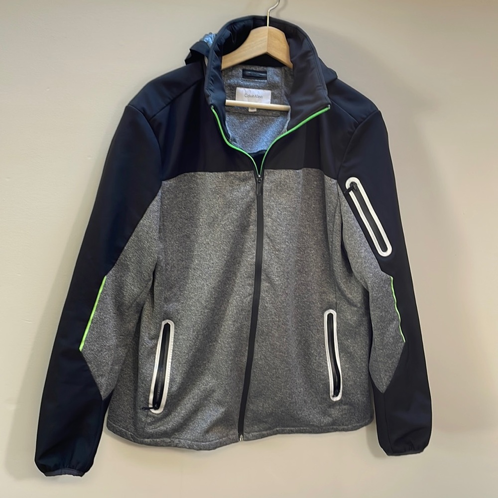 Calvin Klein Hooded Jacket Size Large